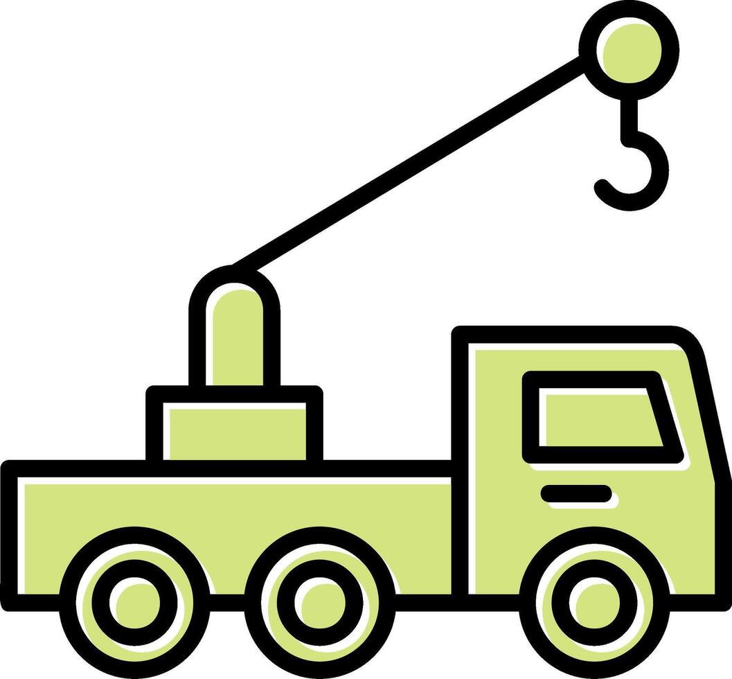 levantamiento grua camión vector icono