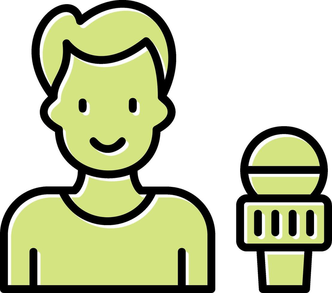 News reporter Vector Icon