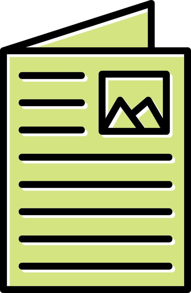 Flyer Vector Icon