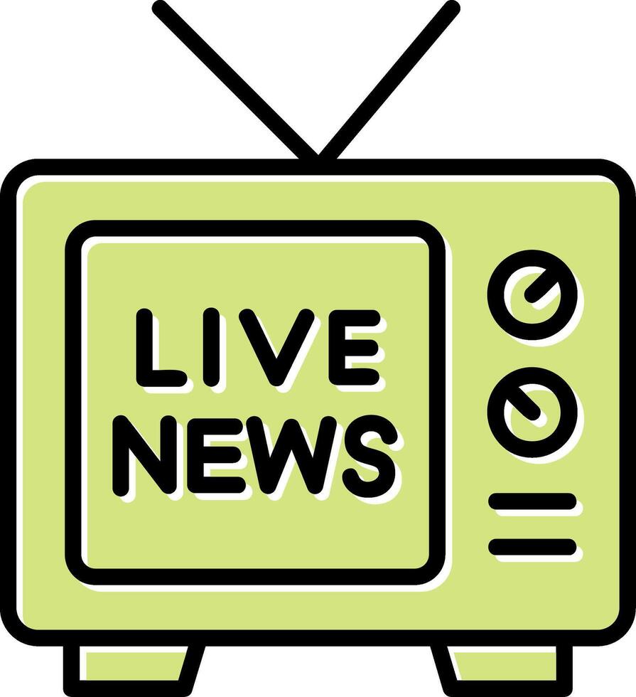 Live News Vector Icon