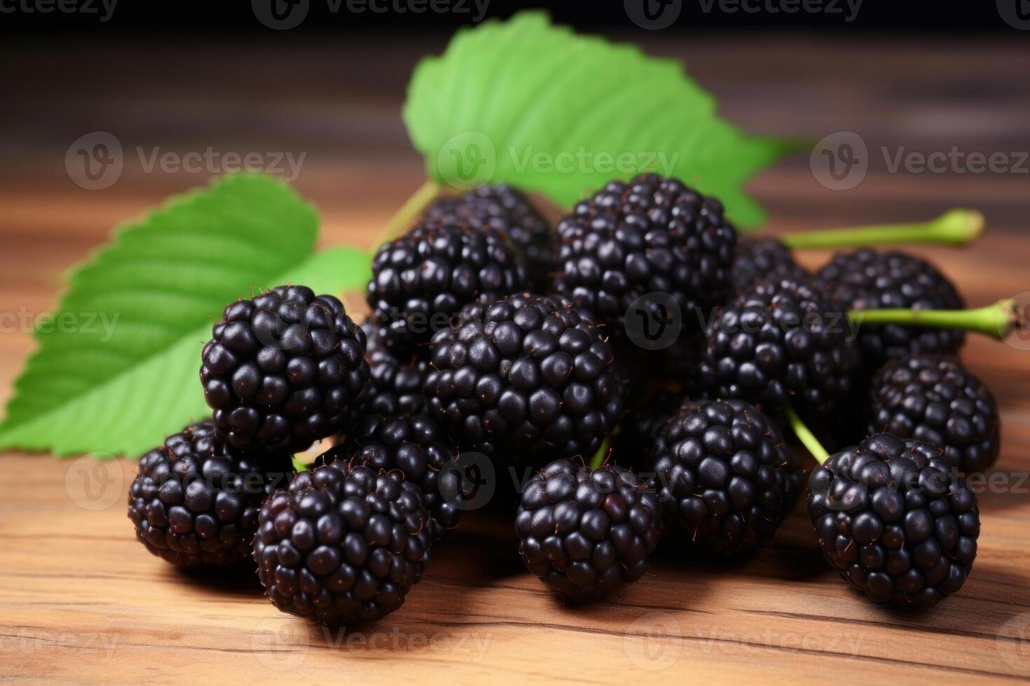 AI generated Sweet Organic mulberry. Generate Ai photo