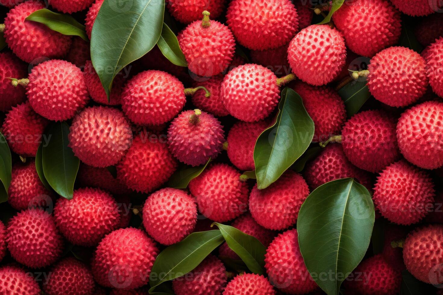 AI generated Lychee fruit background. Generate Ai photo