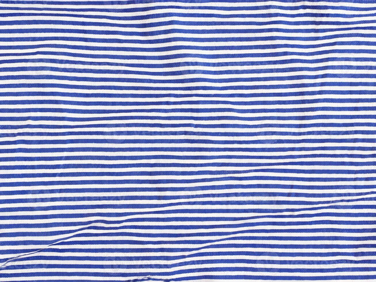 AI generated a blue and white striped fabric with a pattern photo