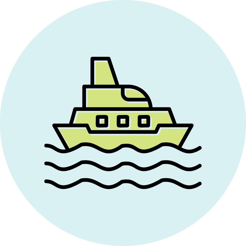 icono de vector de barco