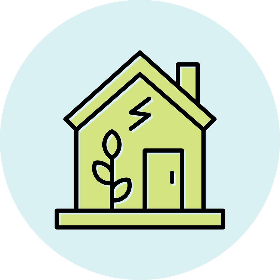 Green House Vector Icon