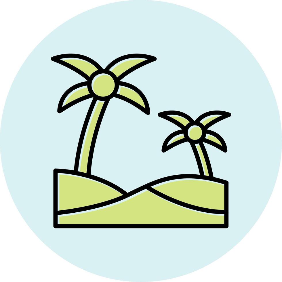 Oasis Vector Icon