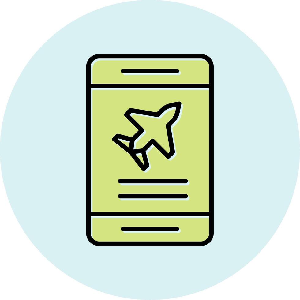 Plane Ticket booking Vector Icon