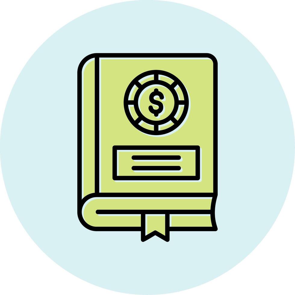 Financial Book Vector Icon