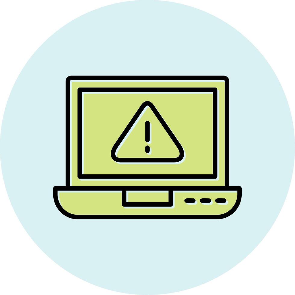 laptop Virus Vector Icon