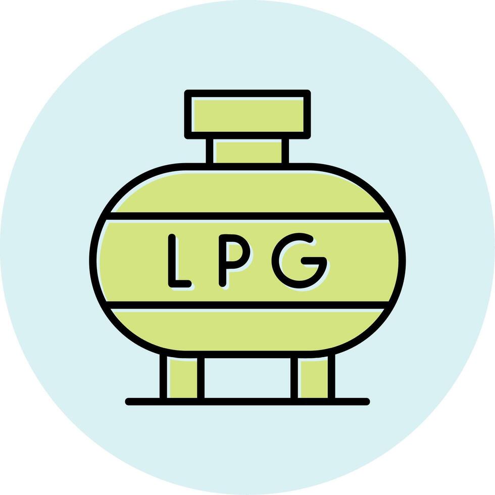 licuado petróleo gas vector icono