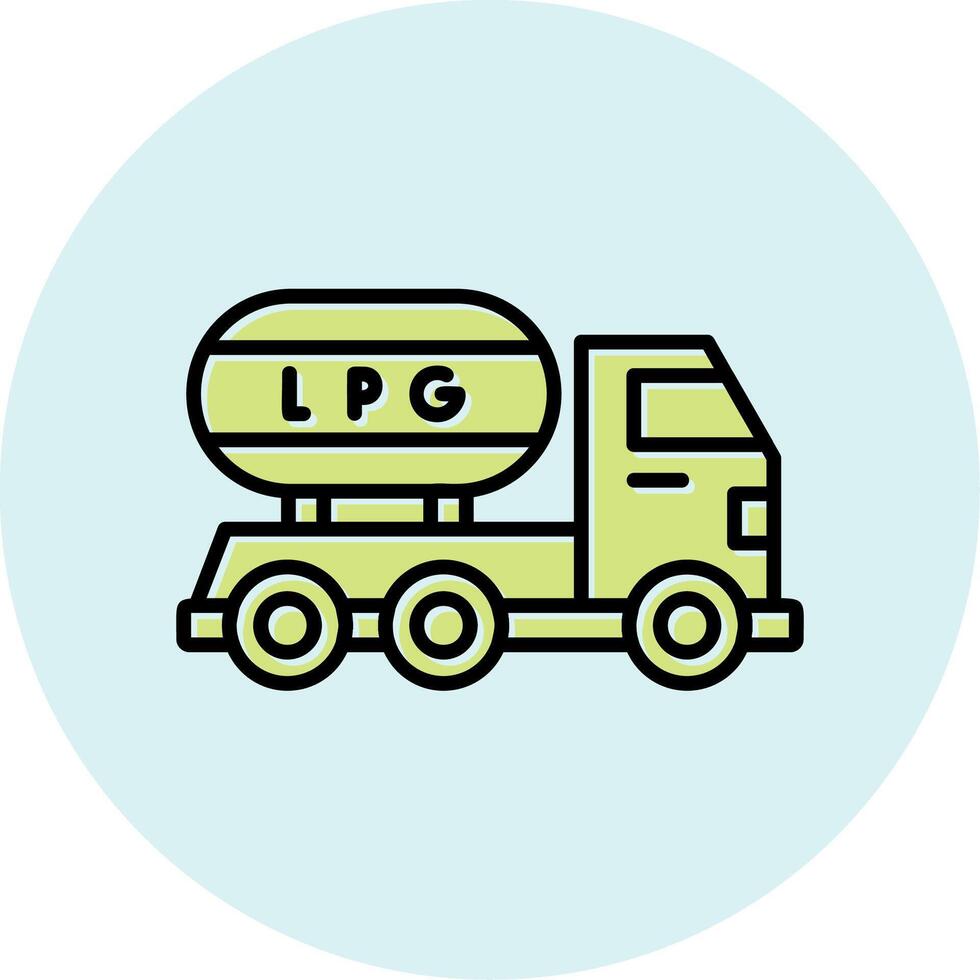 Gas Truck Vector Icon