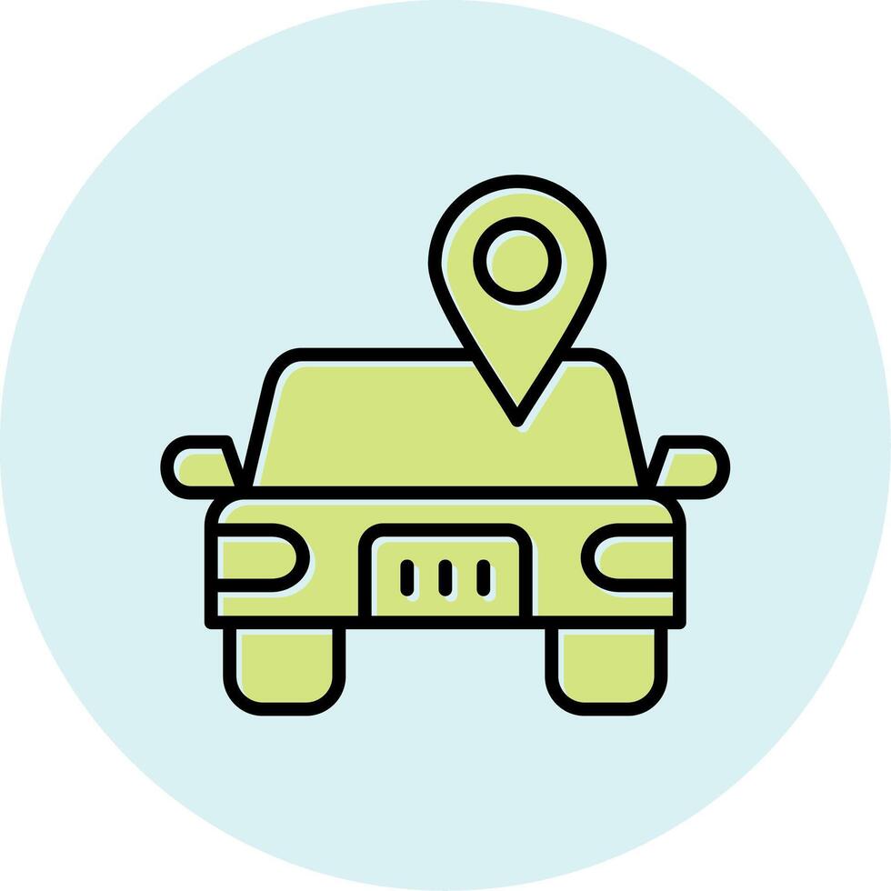 Car Location Vector Icon