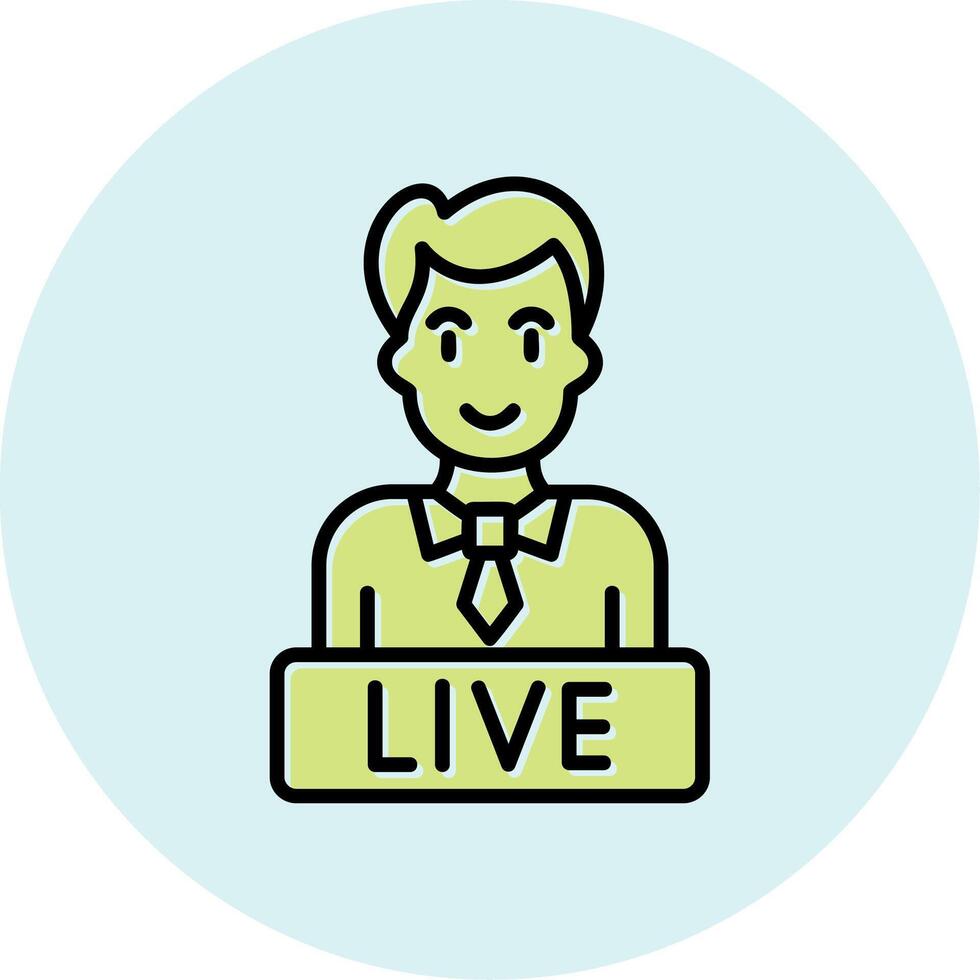 Live News Vector Icon