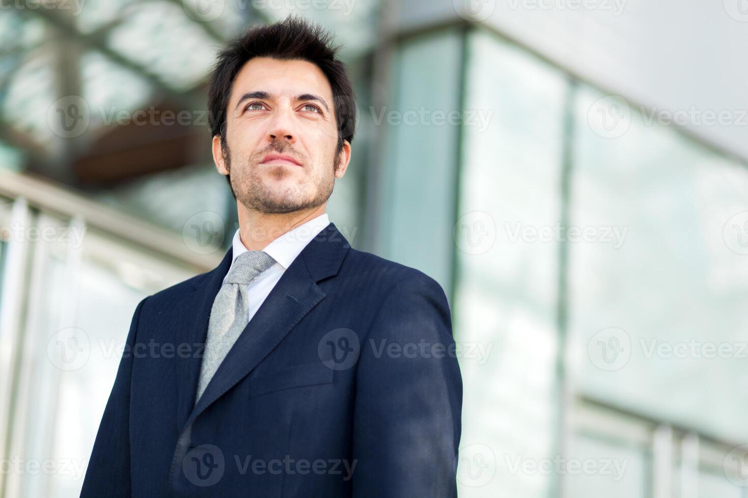 Handsome businessman portrait photo