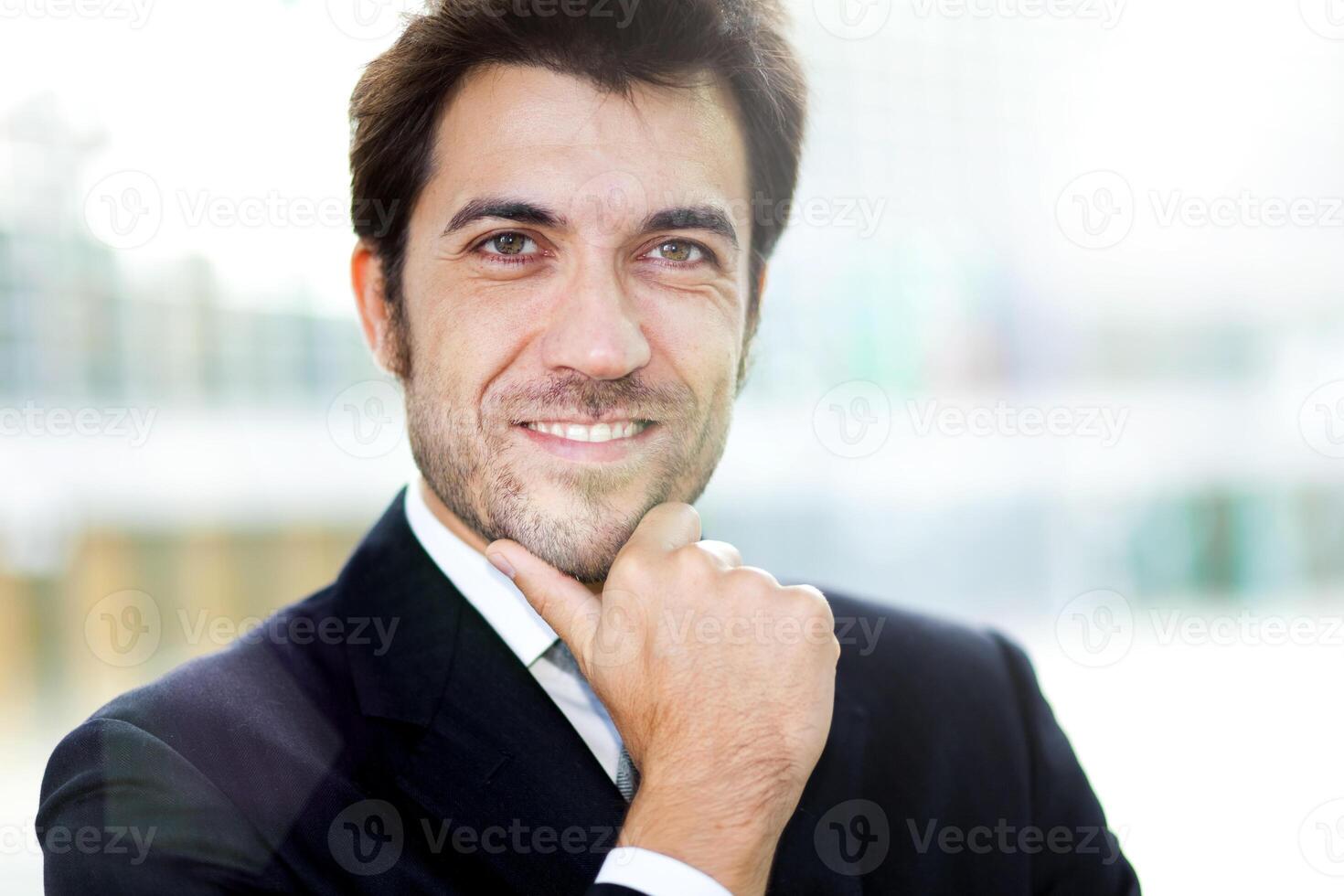 Confident male manager portrait photo