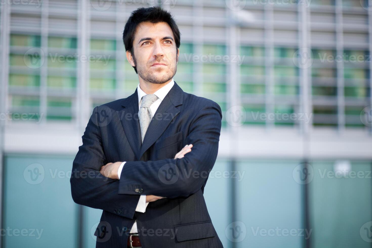 Confident male manager outdoor photo