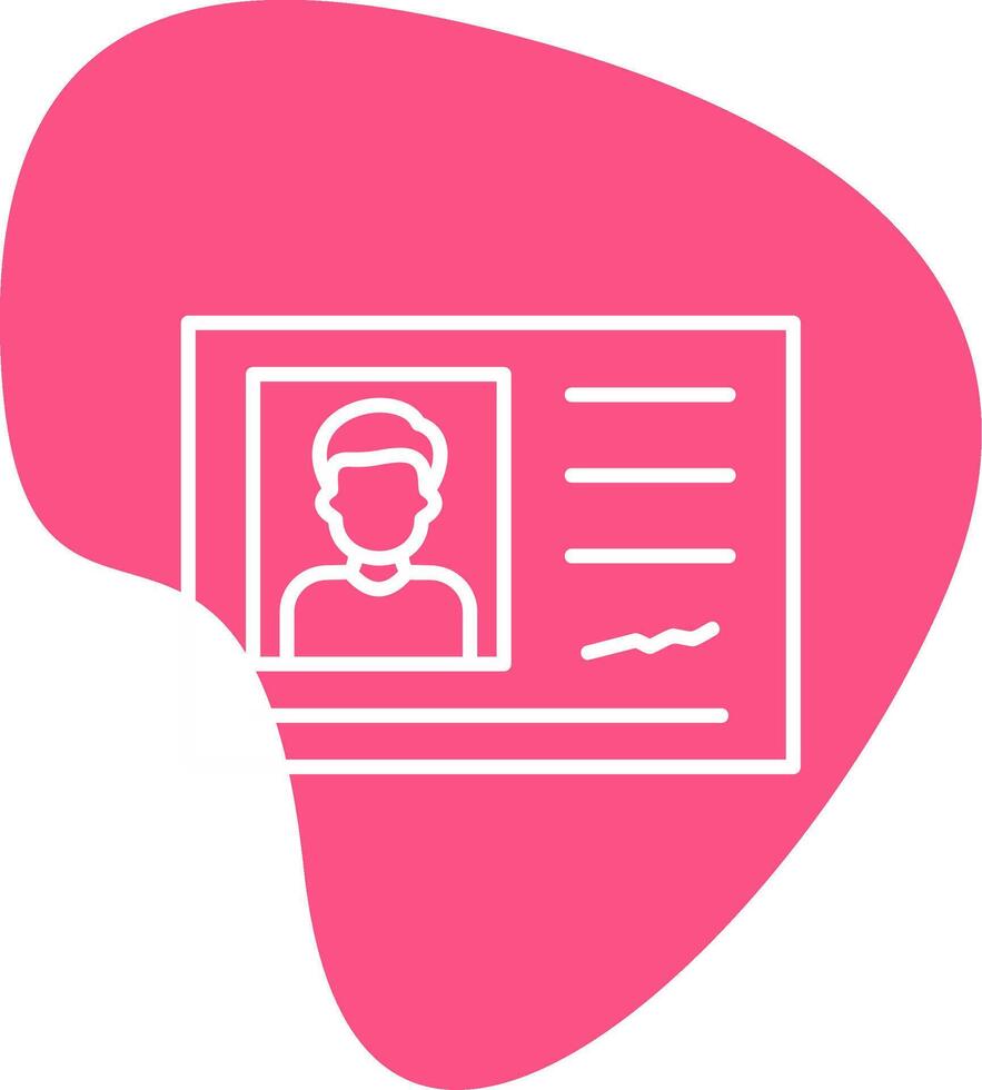 Identification Card Vector Icon