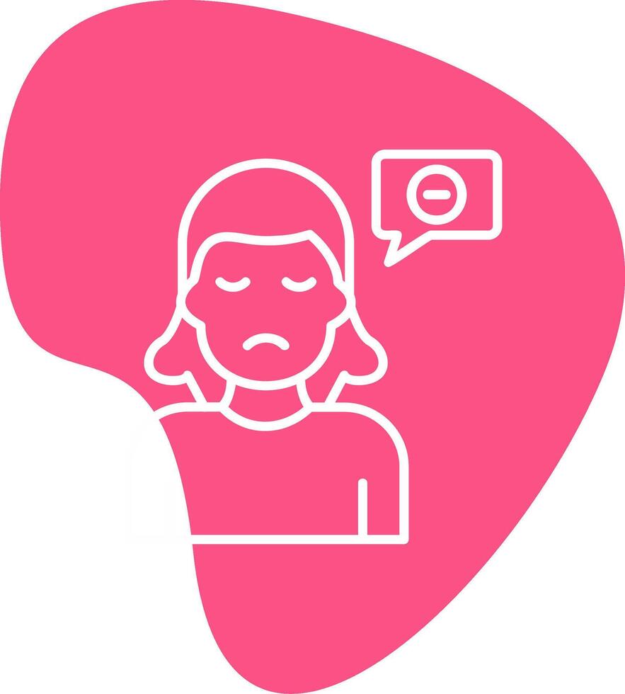 Negative Thinking Vector Icon