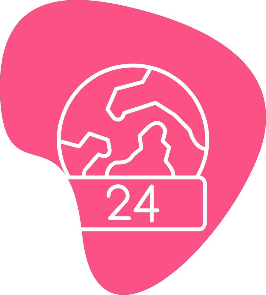 24 Hours Vector Icon