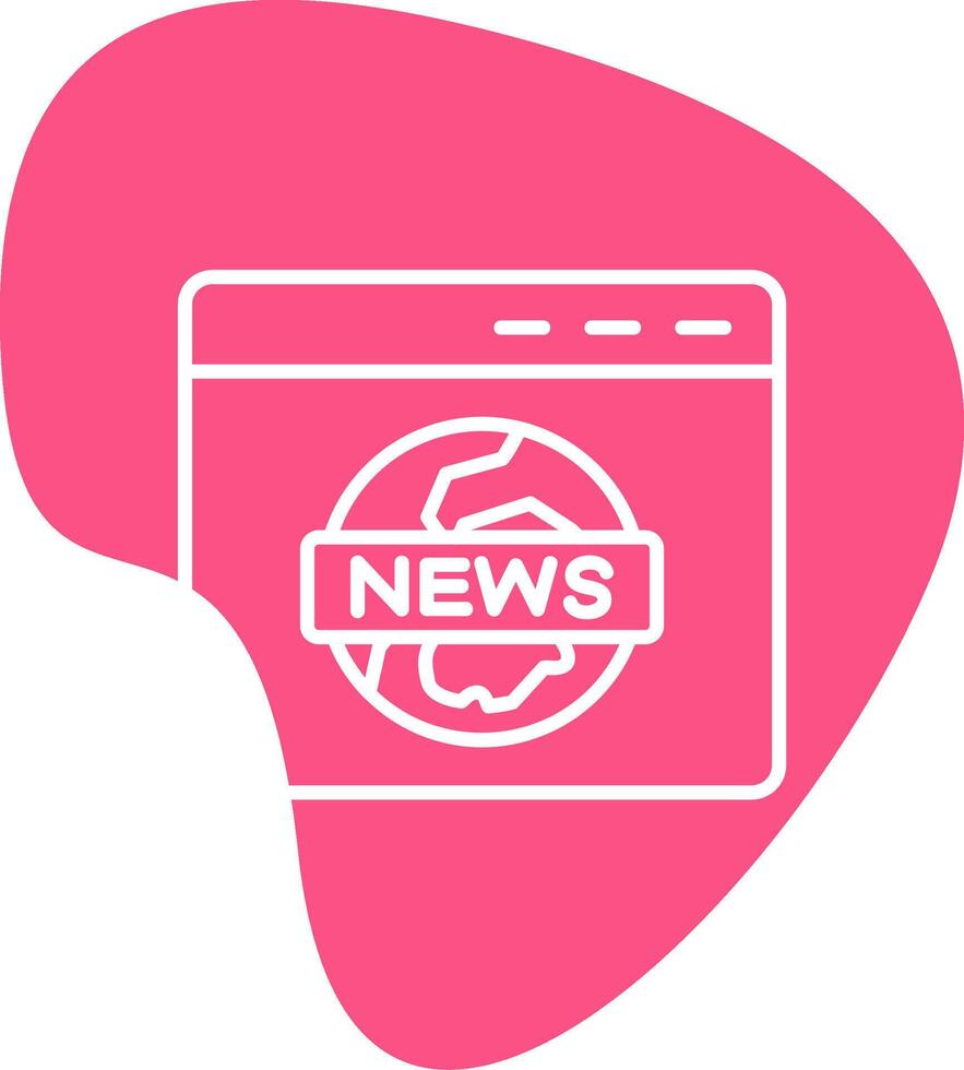 icono de vector de informe de noticias