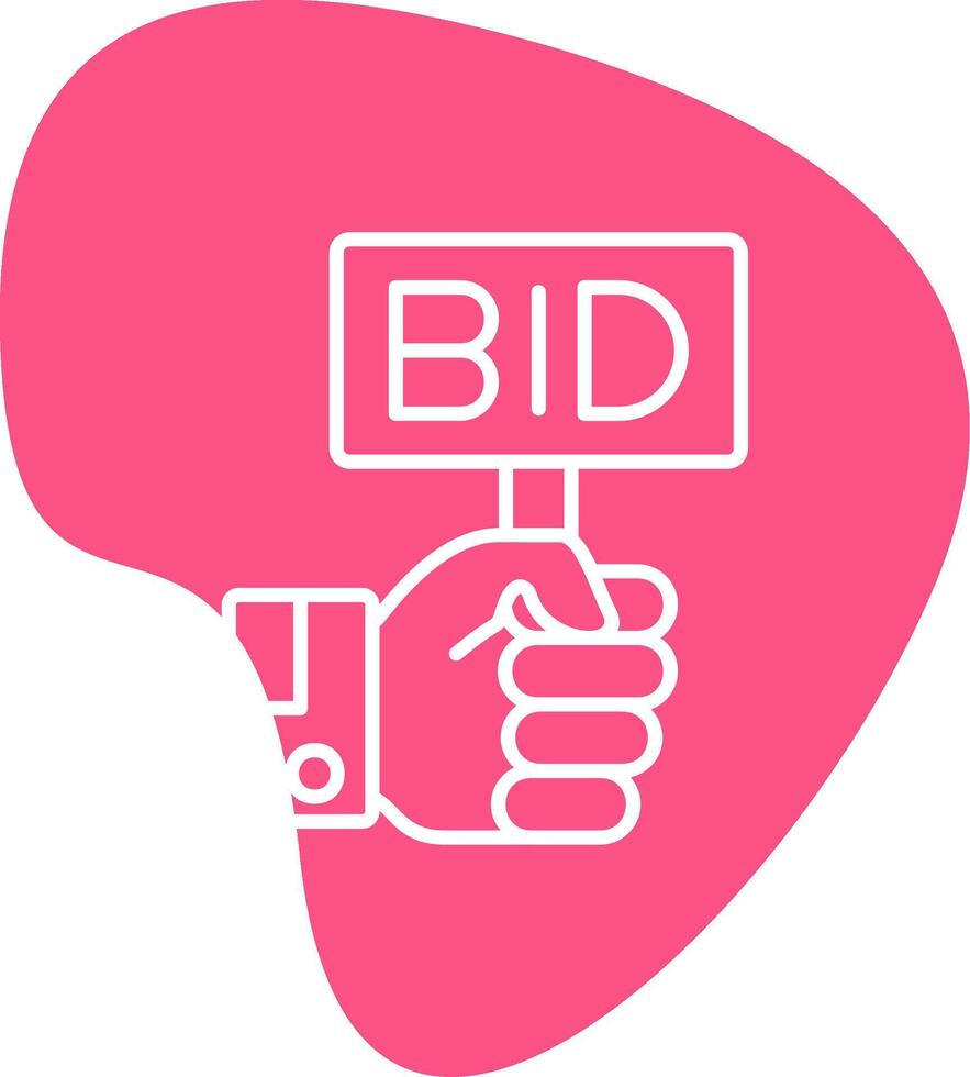 Bid Vector Icon