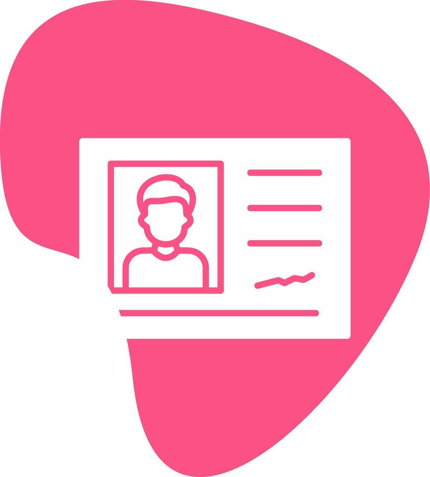 Identification Card Vector Icon