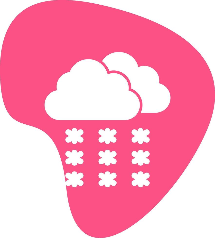 Snowfall Vector Icon