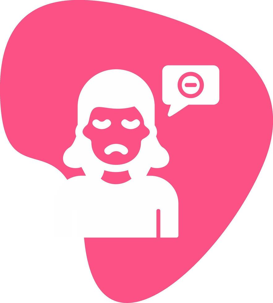 Negative Thinking Vector Icon