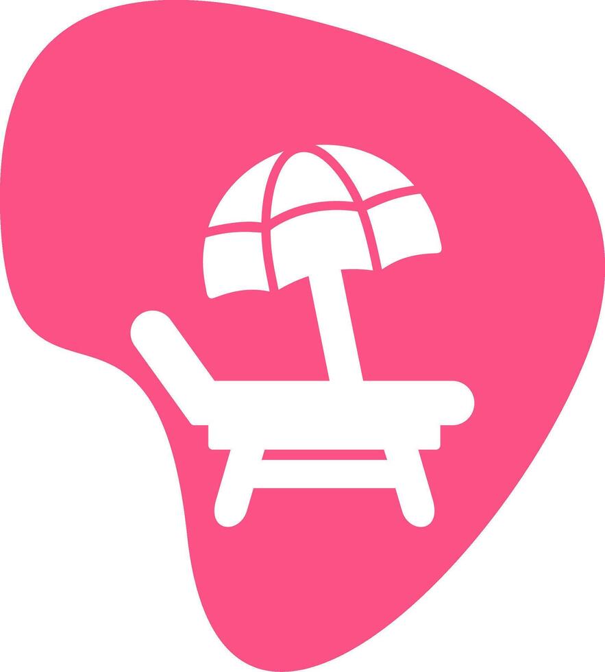 Beach Chair Vector Icon