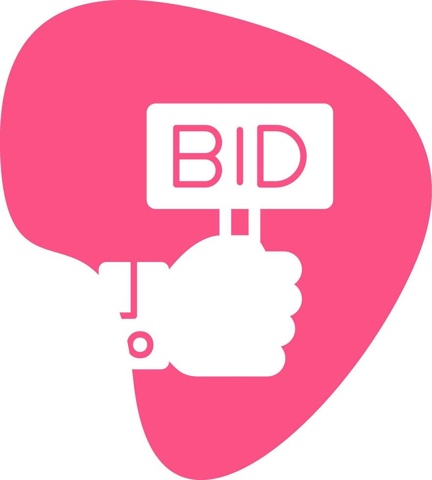 Bid Vector Icon