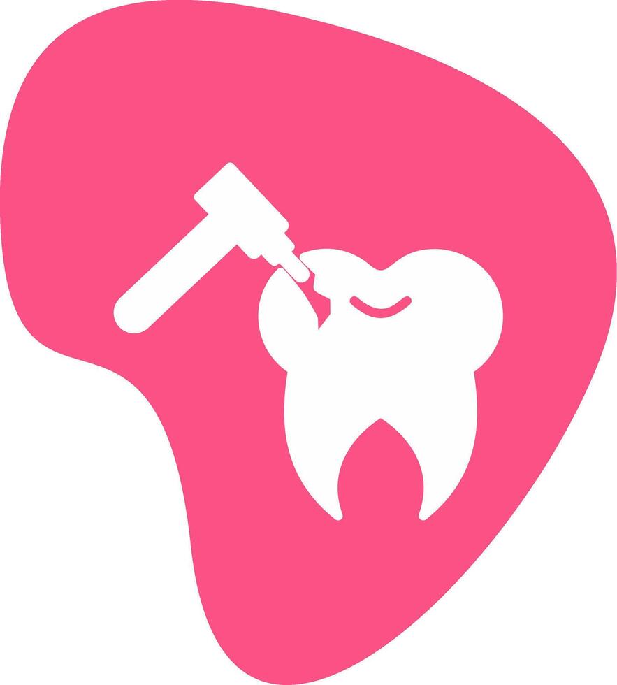 Tooth Drilling Vector Icon
