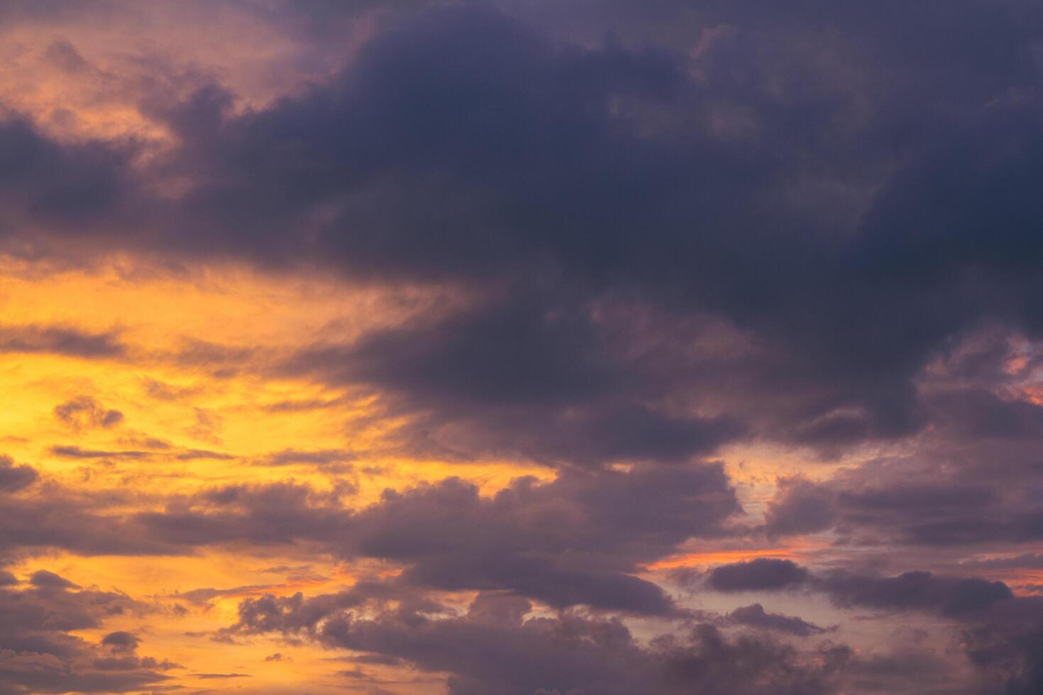 beautiful views of the sunset sky and sunrise sky with colorful clouds photo