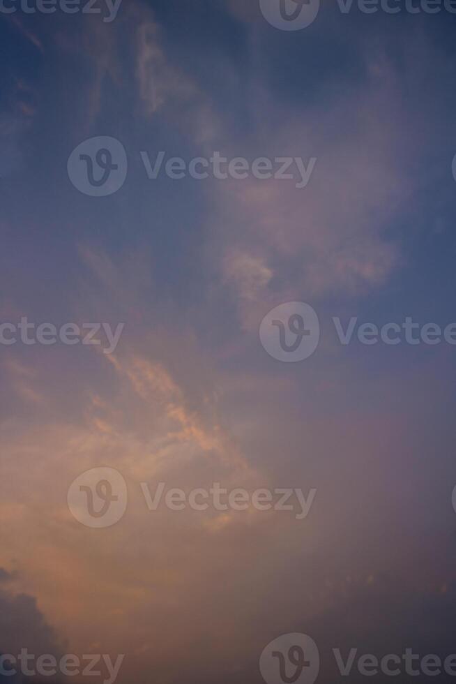 beautiful views of the sunset sky and sunrise sky with colorful clouds photo