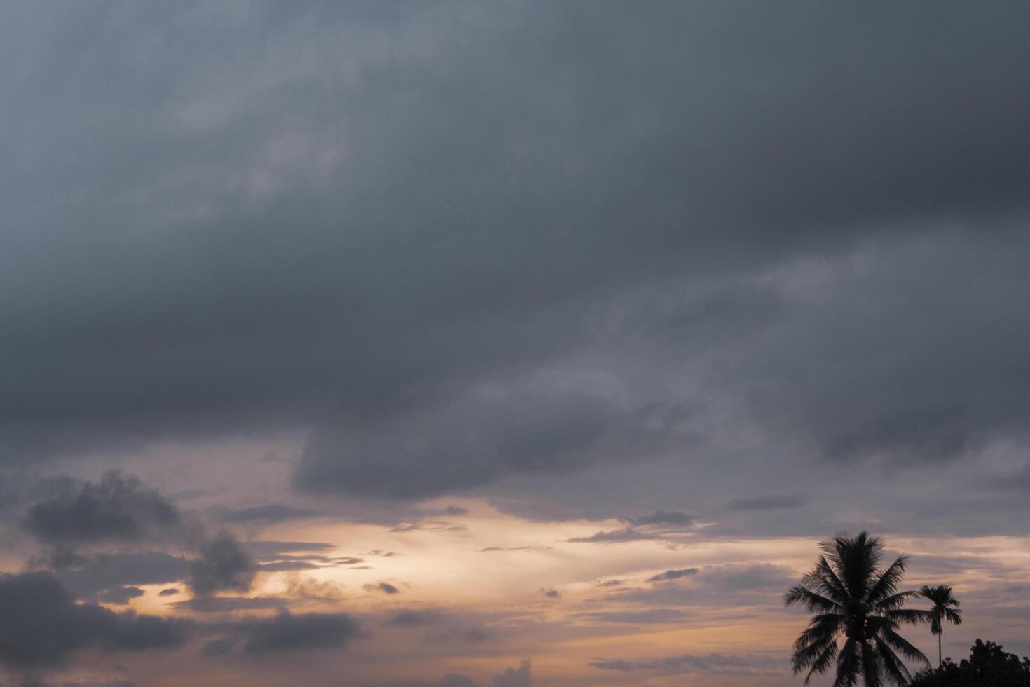 beautiful views of the sunset sky and sunrise sky with colorful clouds photo