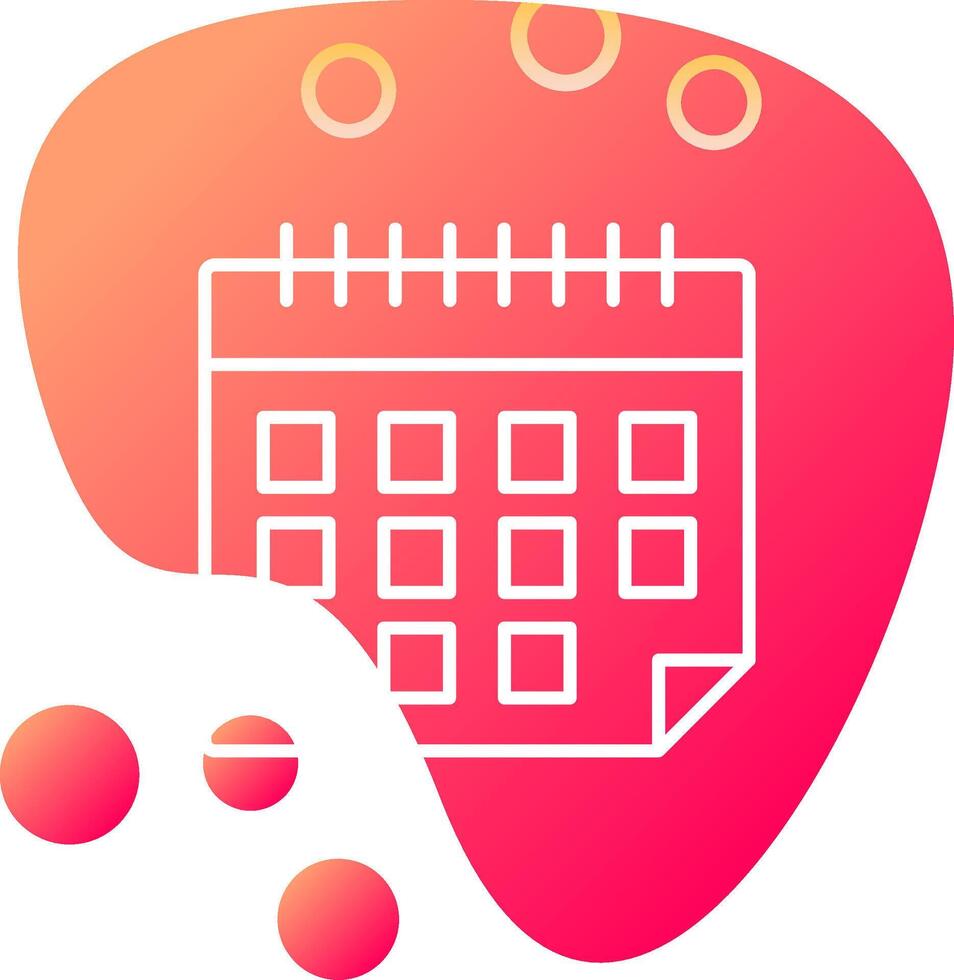 icono de vector de calendario