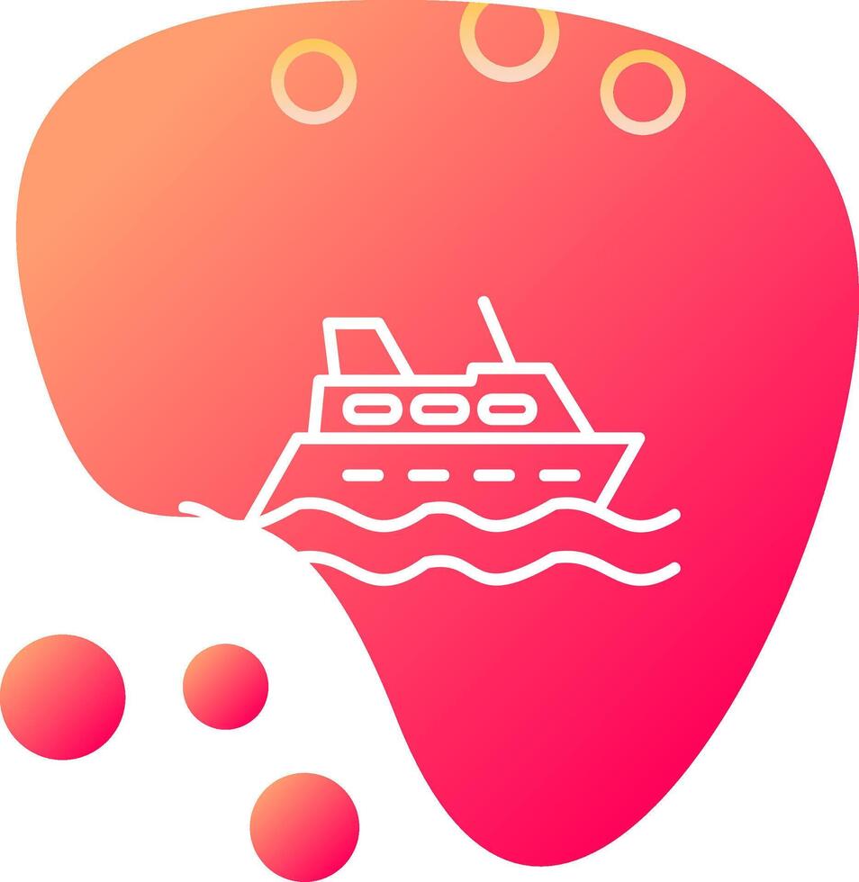 icono de vector de crucero