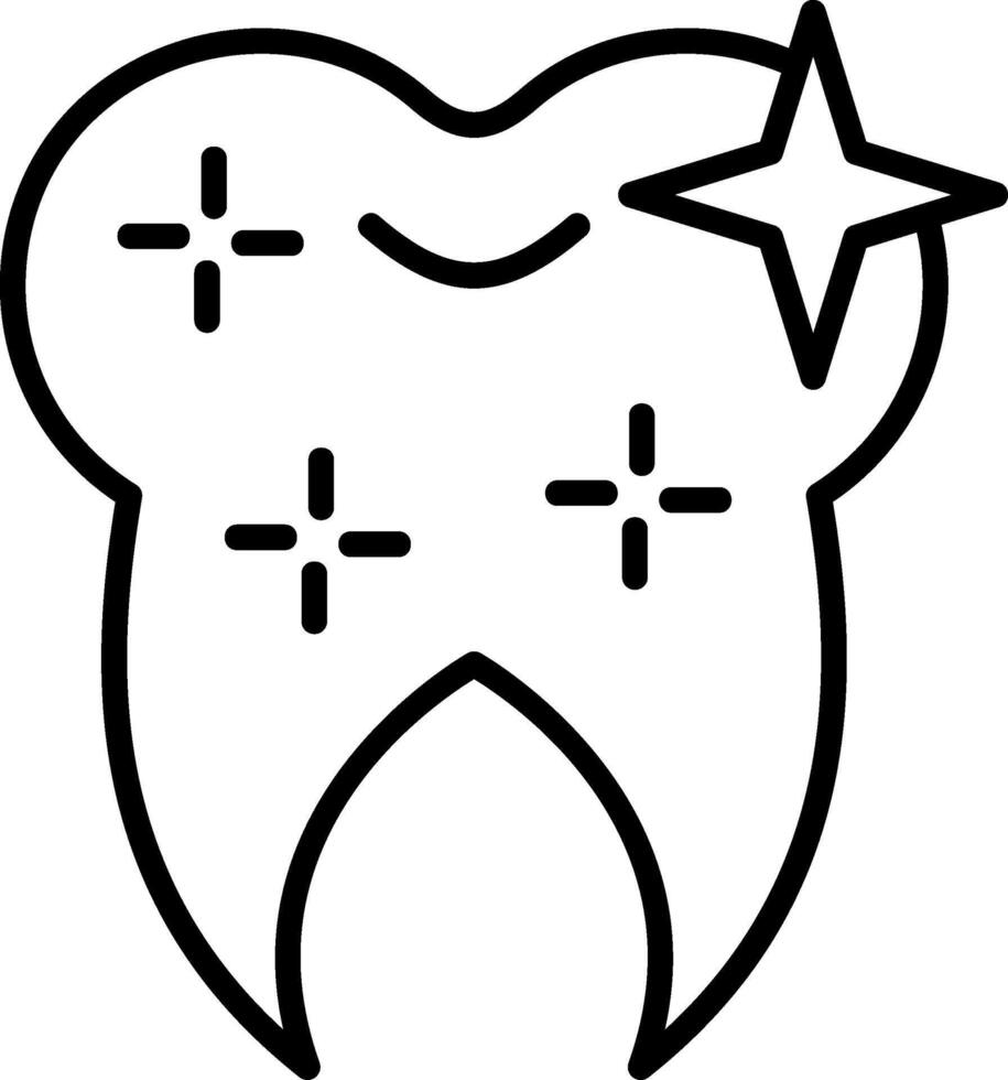 Healthy Clean Tooth Vector Icon