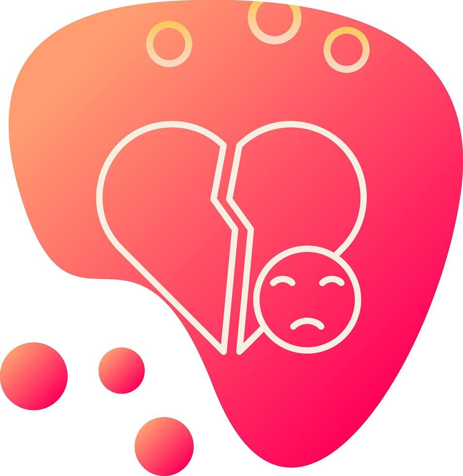 Broken Heart Vector Icon