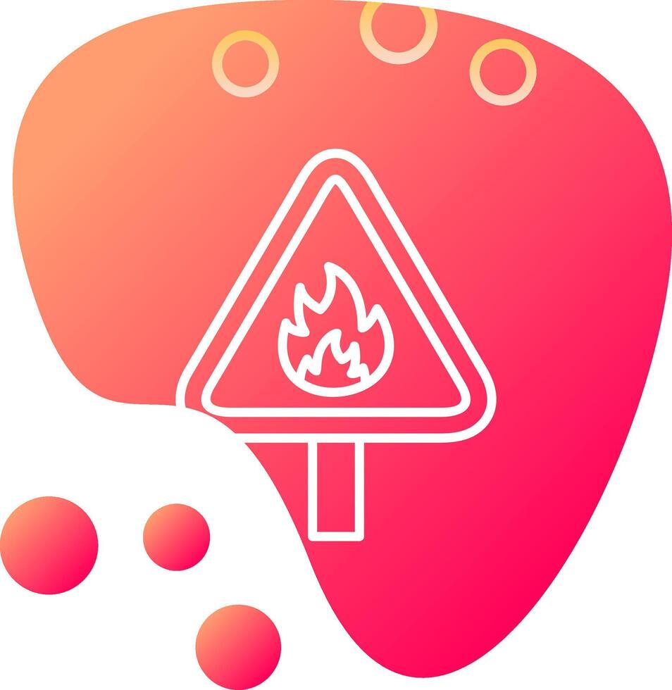 Flammable Vector Icon