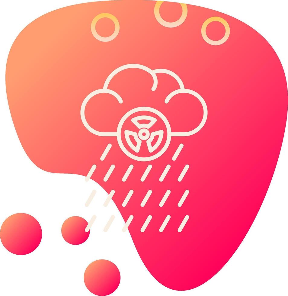 icono de vector de lluvia ácida