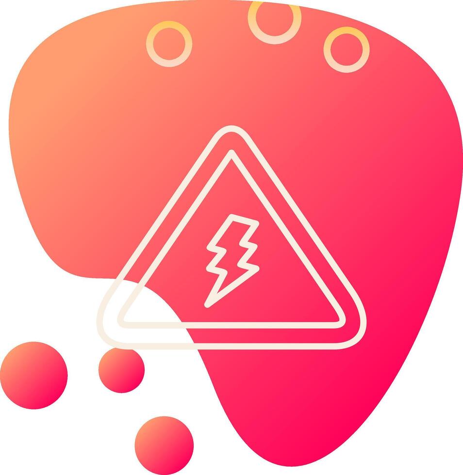 Electrical Danger Sign Vector Icon