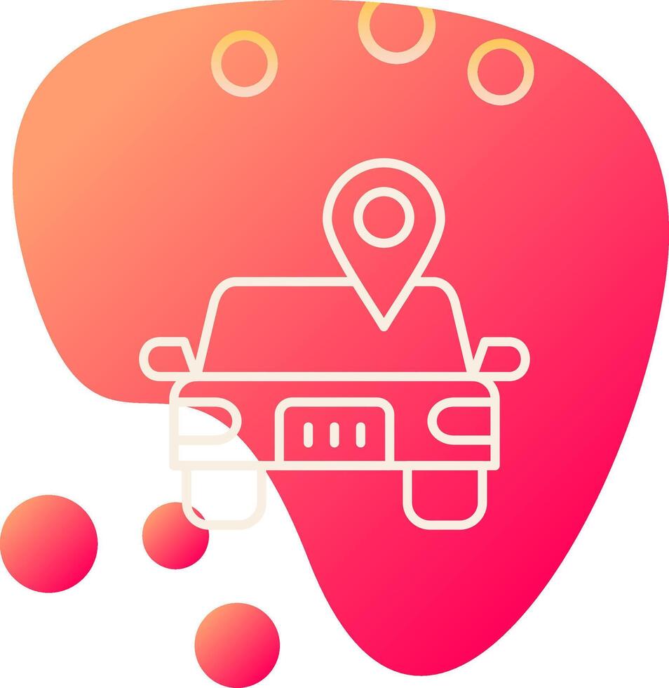 Car Location Vector Icon