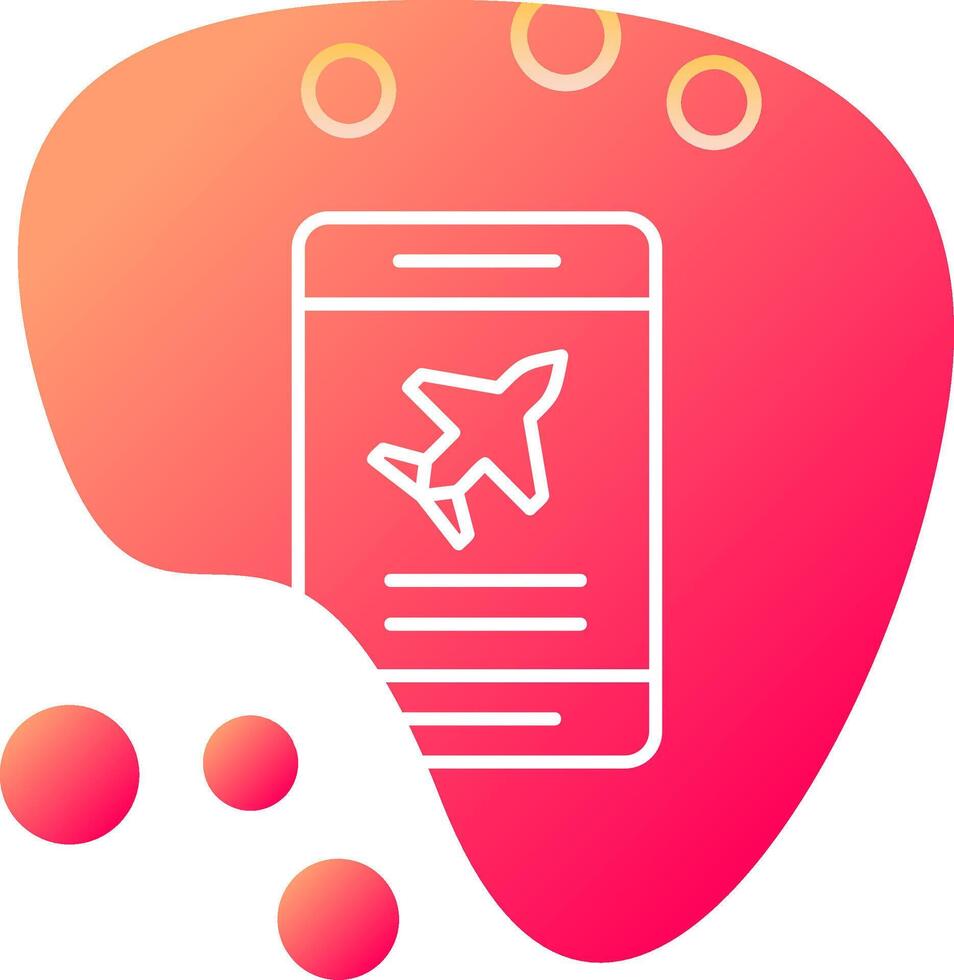 Plane Ticket booking Vector Icon