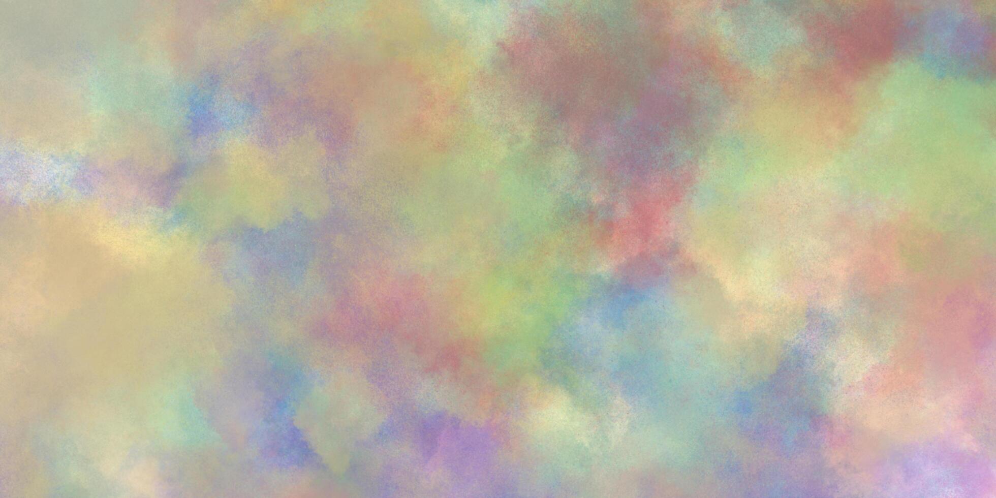 Abstract brush painted watercolor background with watercolor stains, Bright multicolor background with pink and blue colors for wallpaper, decoration, card, graphics design and web design. photo