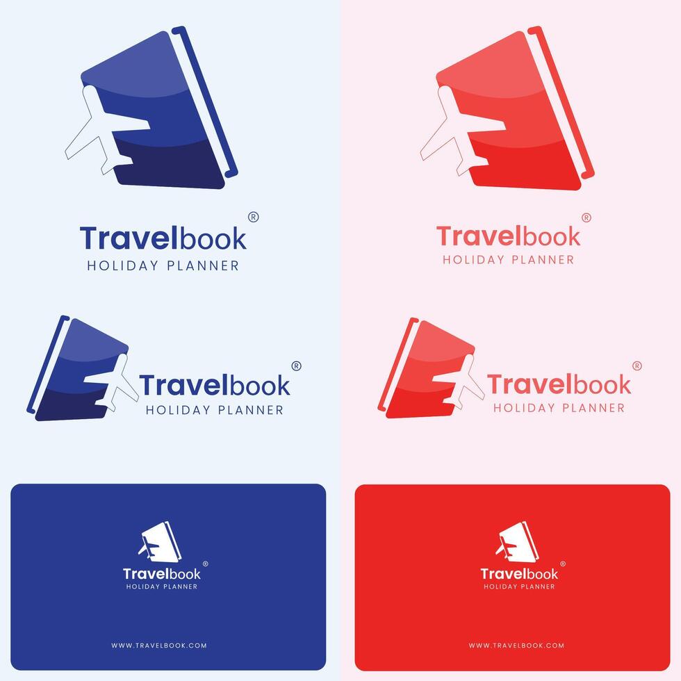 travel book logo design vector