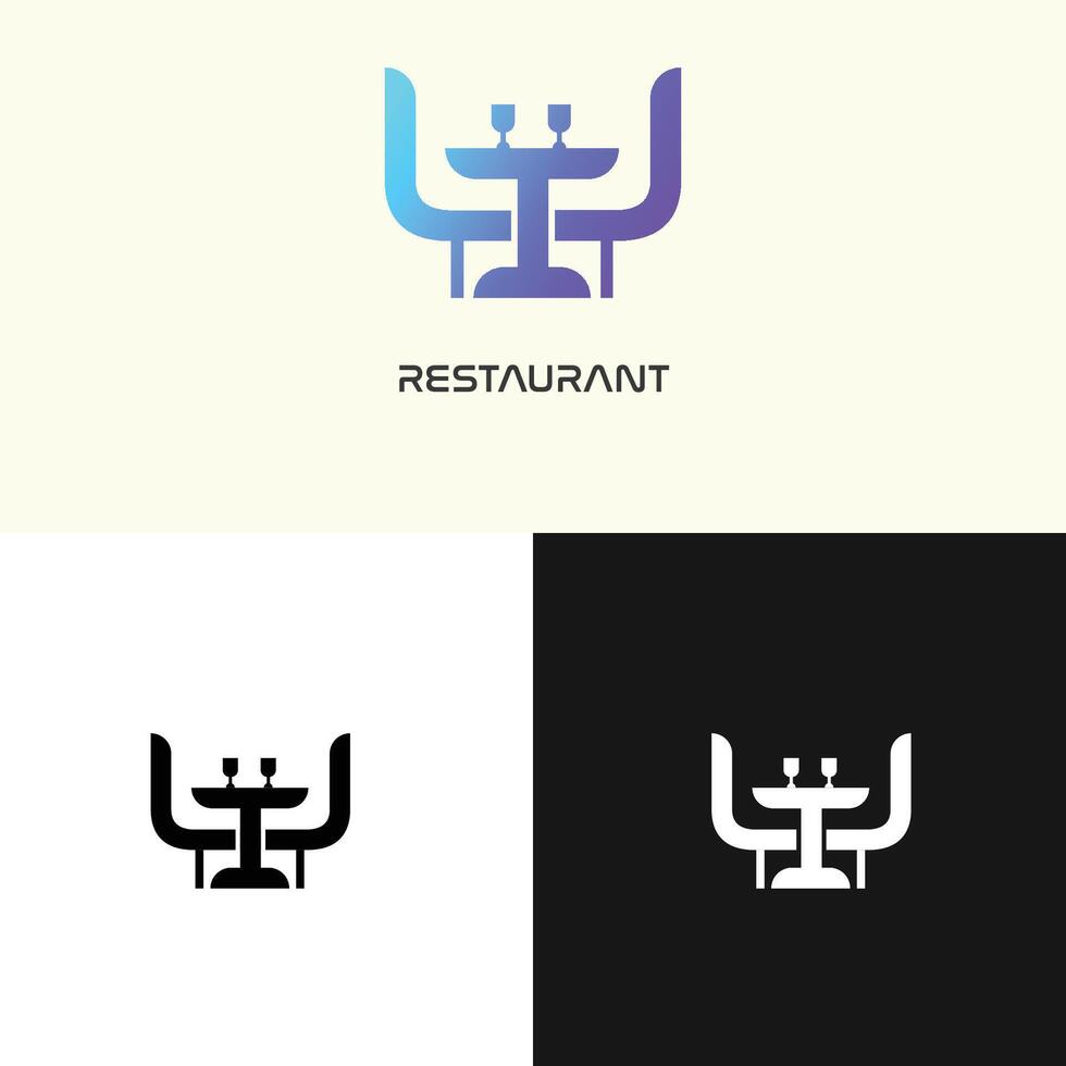 restaurant logo design template vector