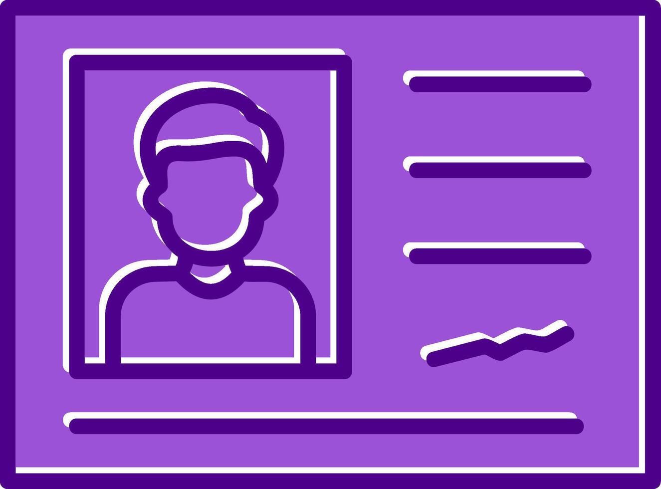 Identification Card Vector Icon