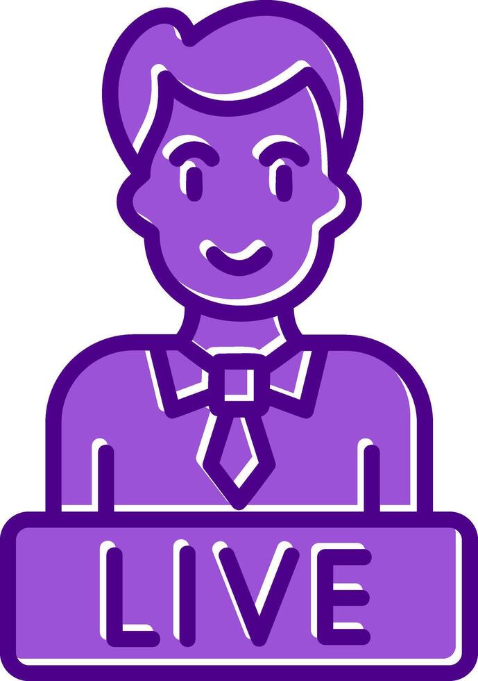Live News Vector Icon