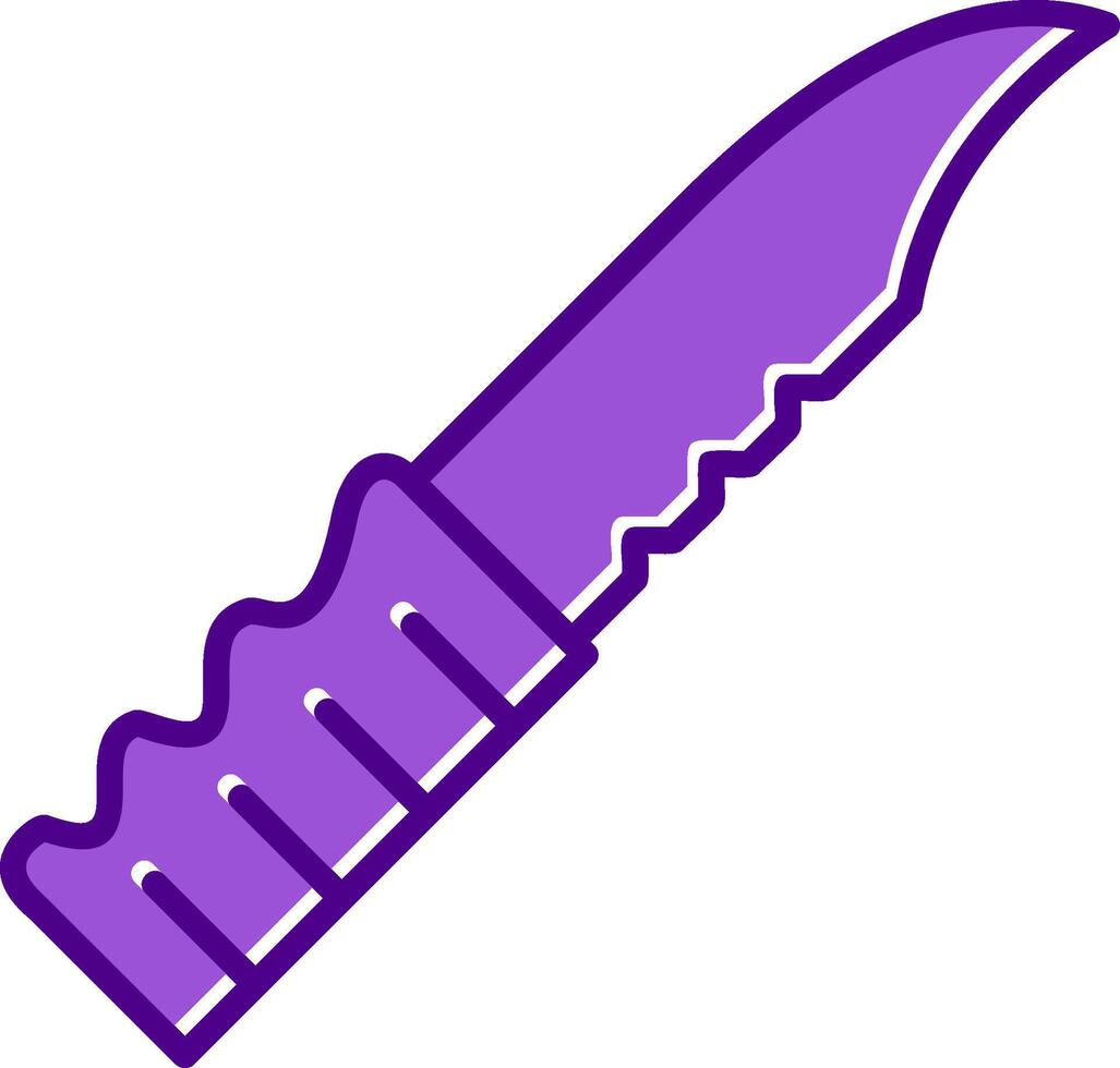 icono de vector de cuchillo