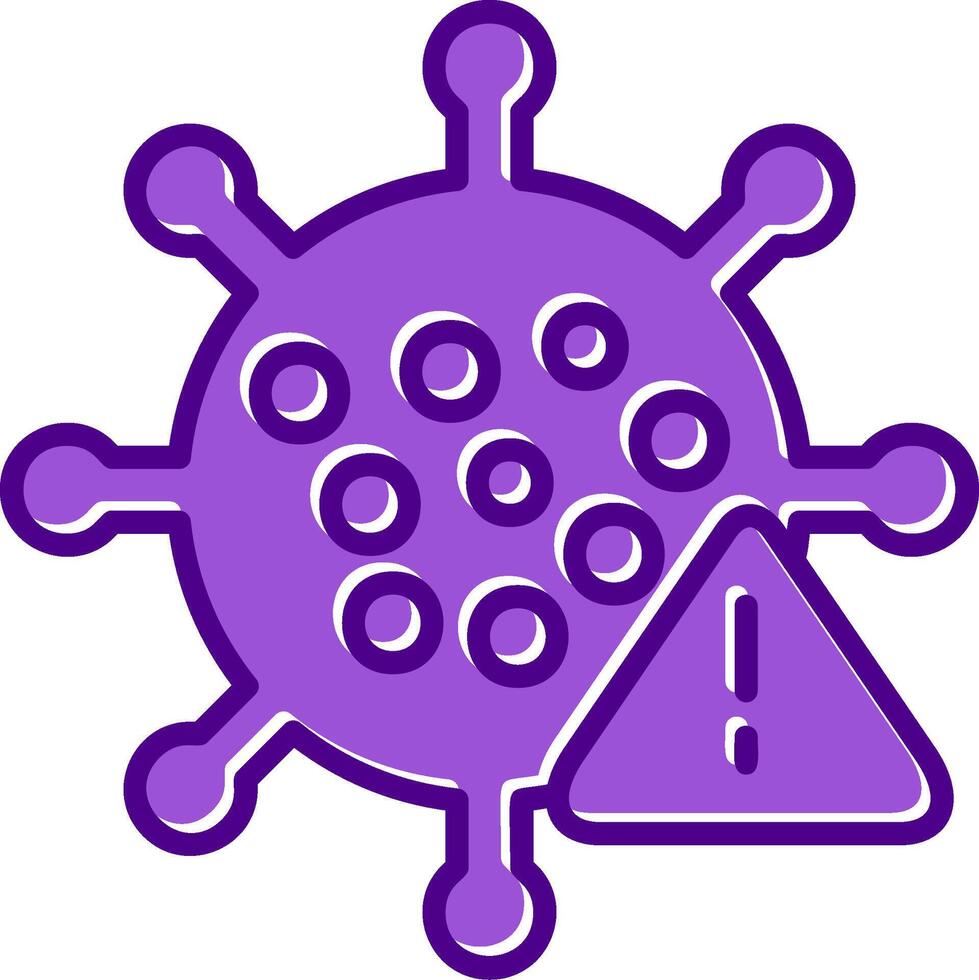 icono de vector de virus